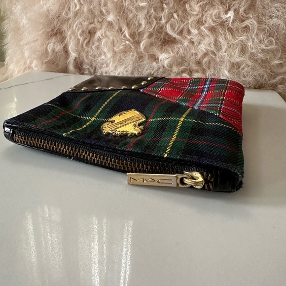 MAC Cosmetics 2010 Holiday Limited Edition Tartan Plaid Makeup Bag Clutch - Picture 5 of 7